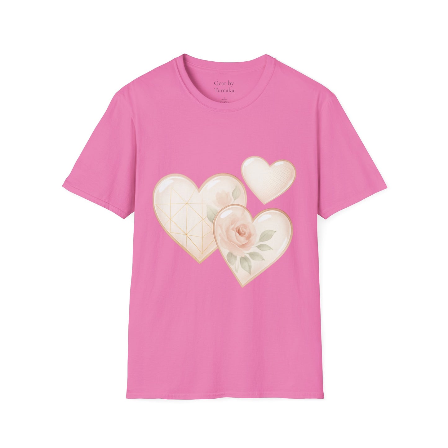 - “Watercolor Hearts & Rose” Tee – A wearable daydream