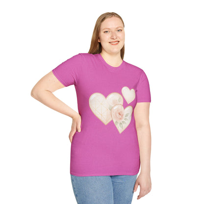 - “Watercolor Hearts & Rose” Tee – A wearable daydream