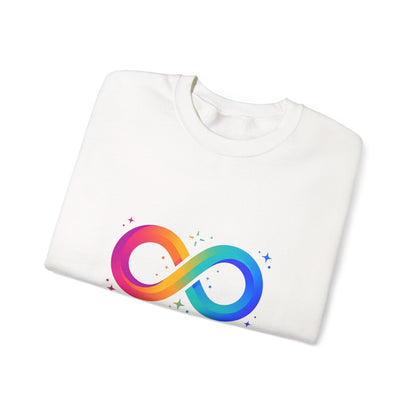 Autistic Authentic & Proud Infinity Logo Sweatshirt | neurodiversity, sensory-friendly
