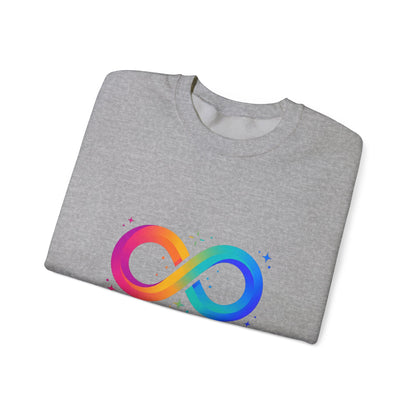 Autistic Authentic & Proud Infinity Logo Sweatshirt | neurodiversity, sensory-friendly