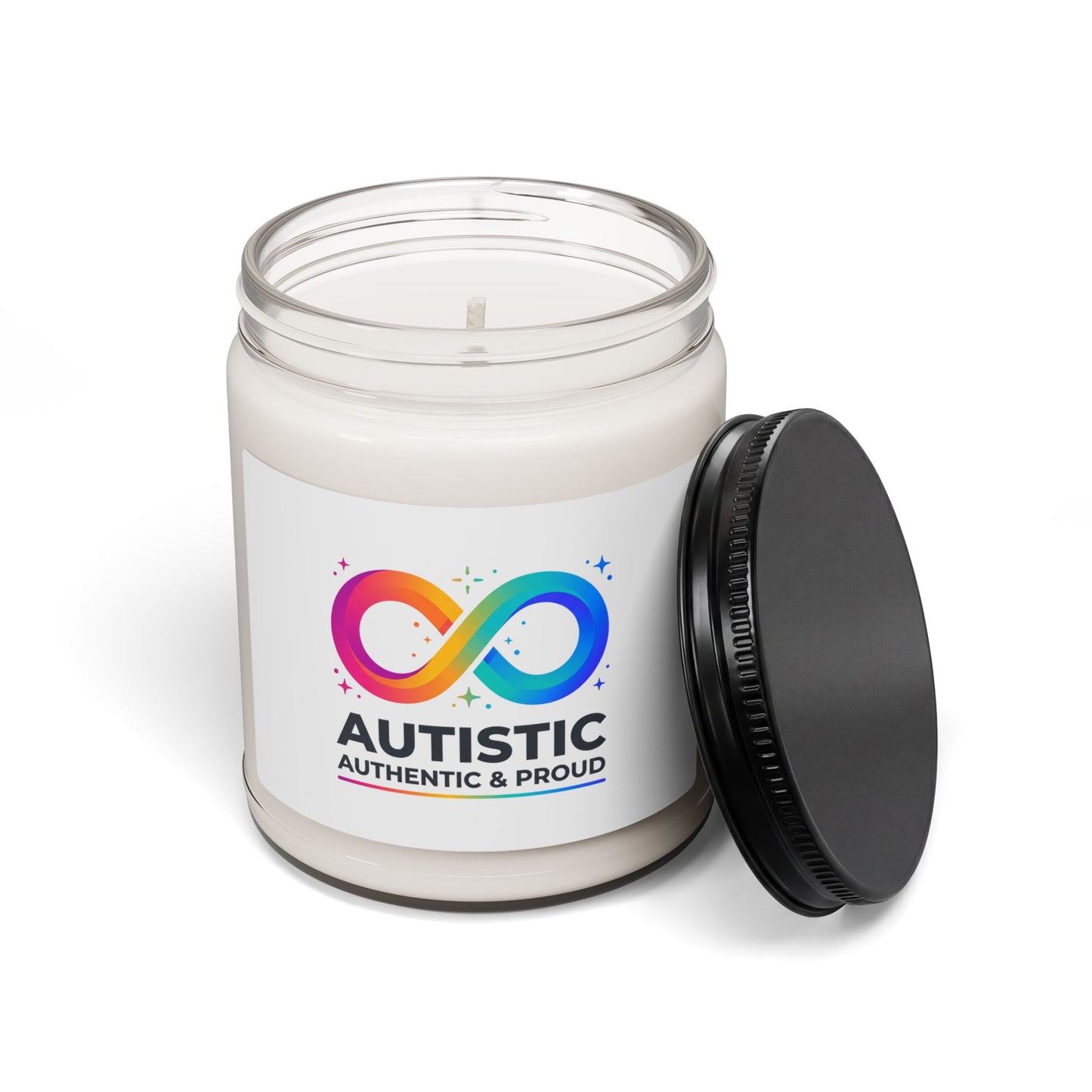 Autistic Authentic & Proud Soy Candle | Neurodiversity, Sensory-Friendly