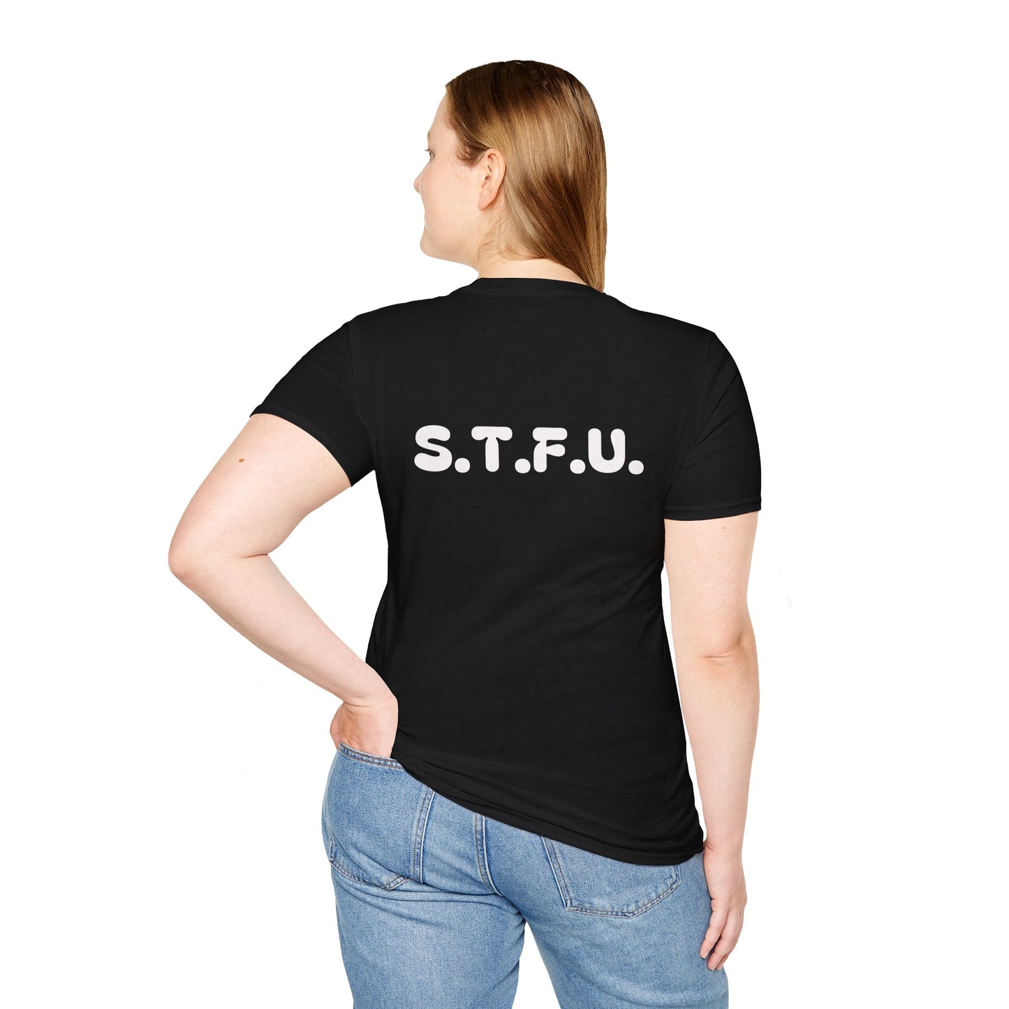 “Please… S.T.F.U.” Tee – Politeness with a plot twist.