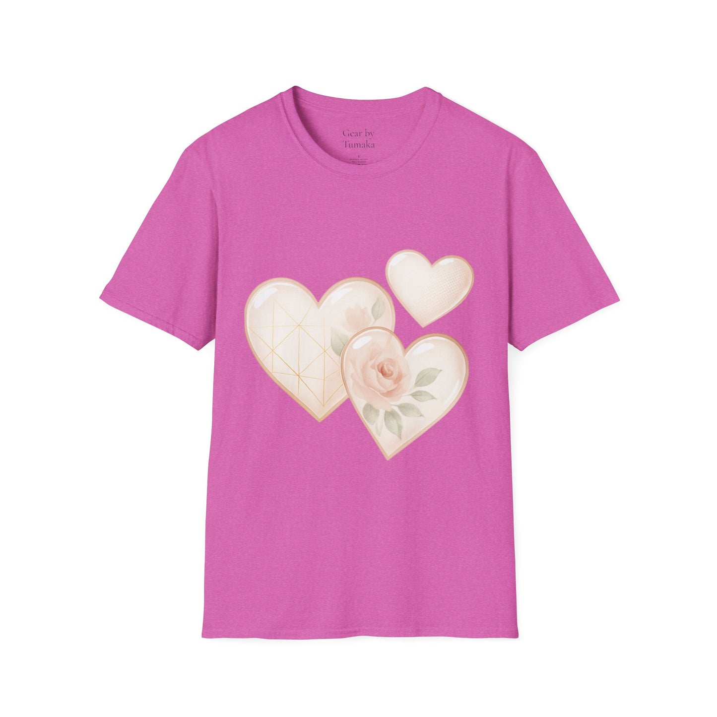 - “Watercolor Hearts & Rose” Tee – A wearable daydream