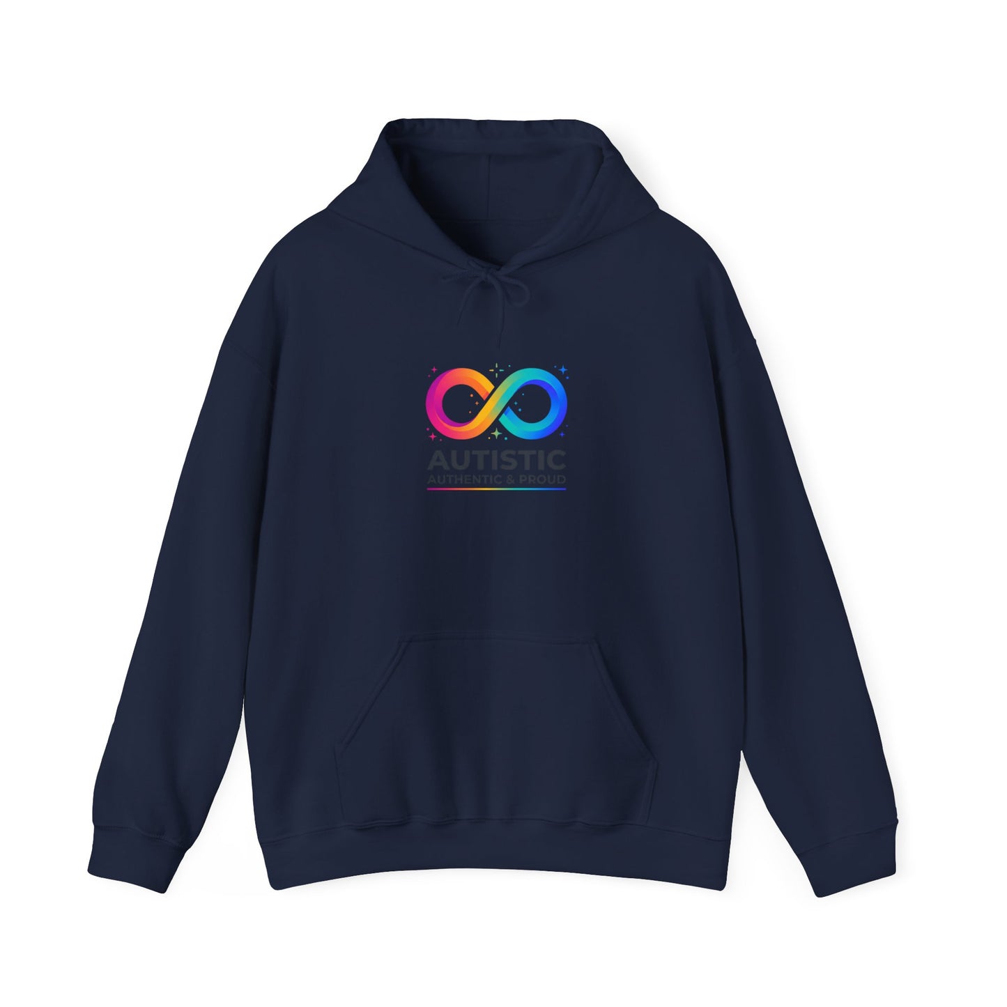 Autistic, Authentic & Proud Hoodie | neurodiversity autistic pride, affirming