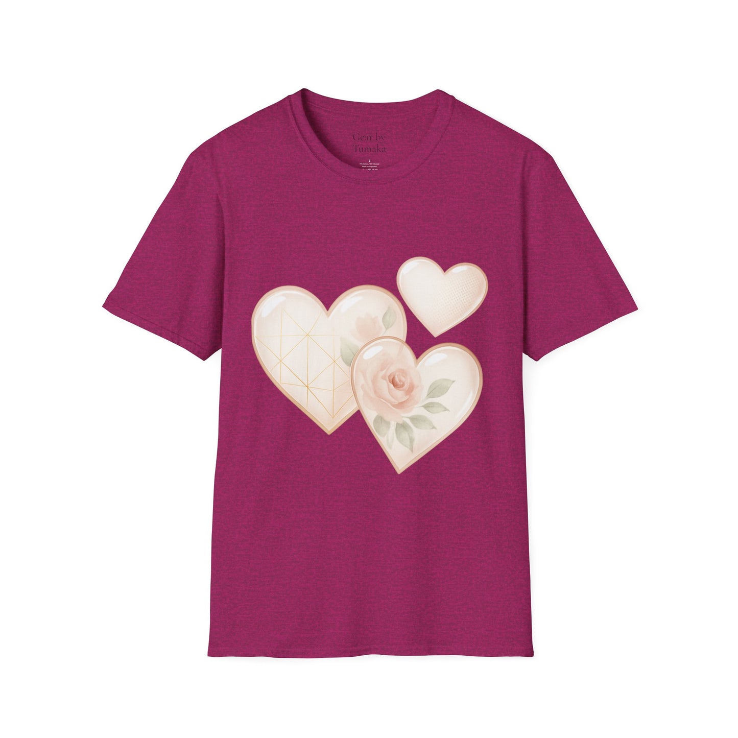 - “Watercolor Hearts & Rose” Tee – A wearable daydream