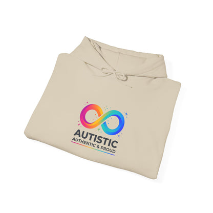 Autistic, Authentic & Proud Hoodie | neurodiversity autistic pride, affirming