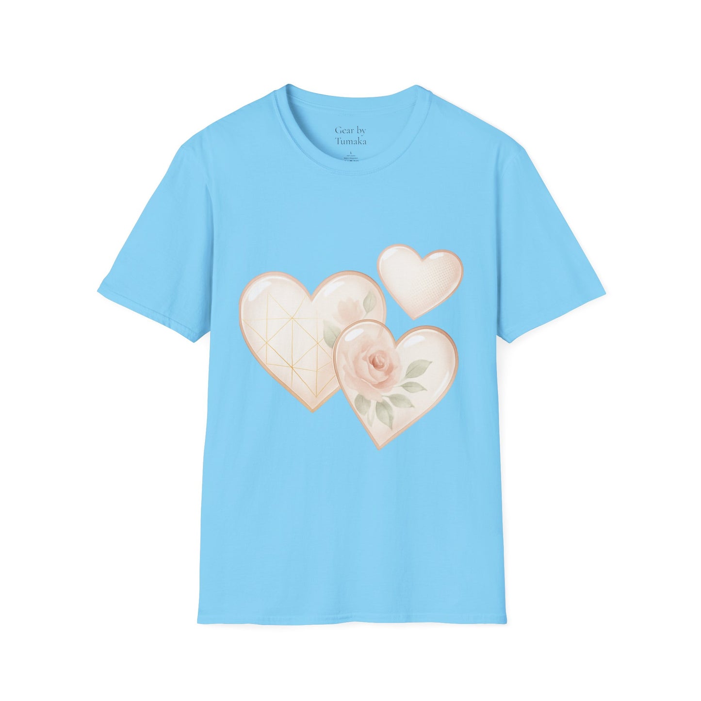- “Watercolor Hearts & Rose” Tee – A wearable daydream