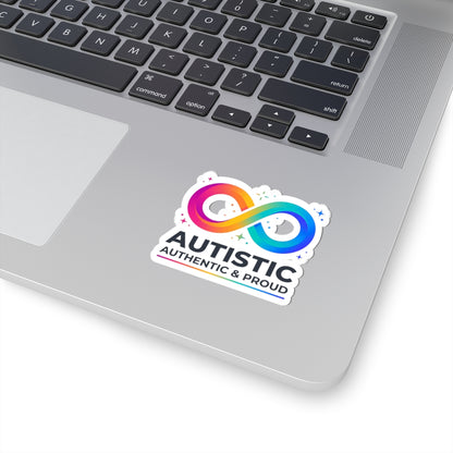 Autistic Authentic & Proud Infinity Sticker | Neurodiversity, Sensory-Friendly