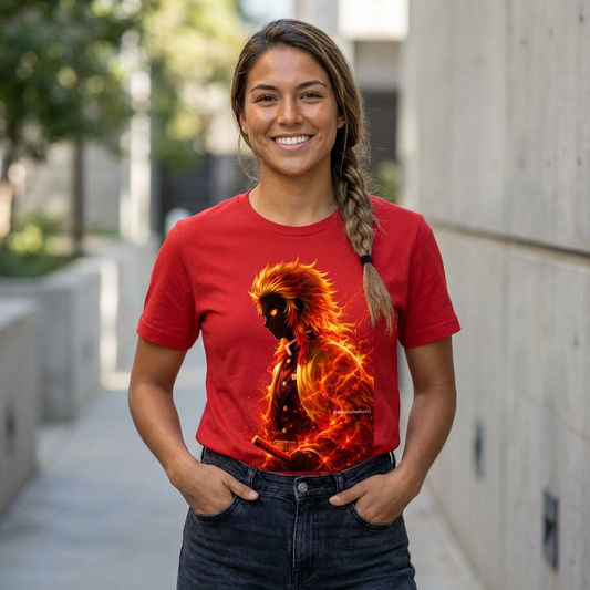 Orange Lightning Graphic Tee