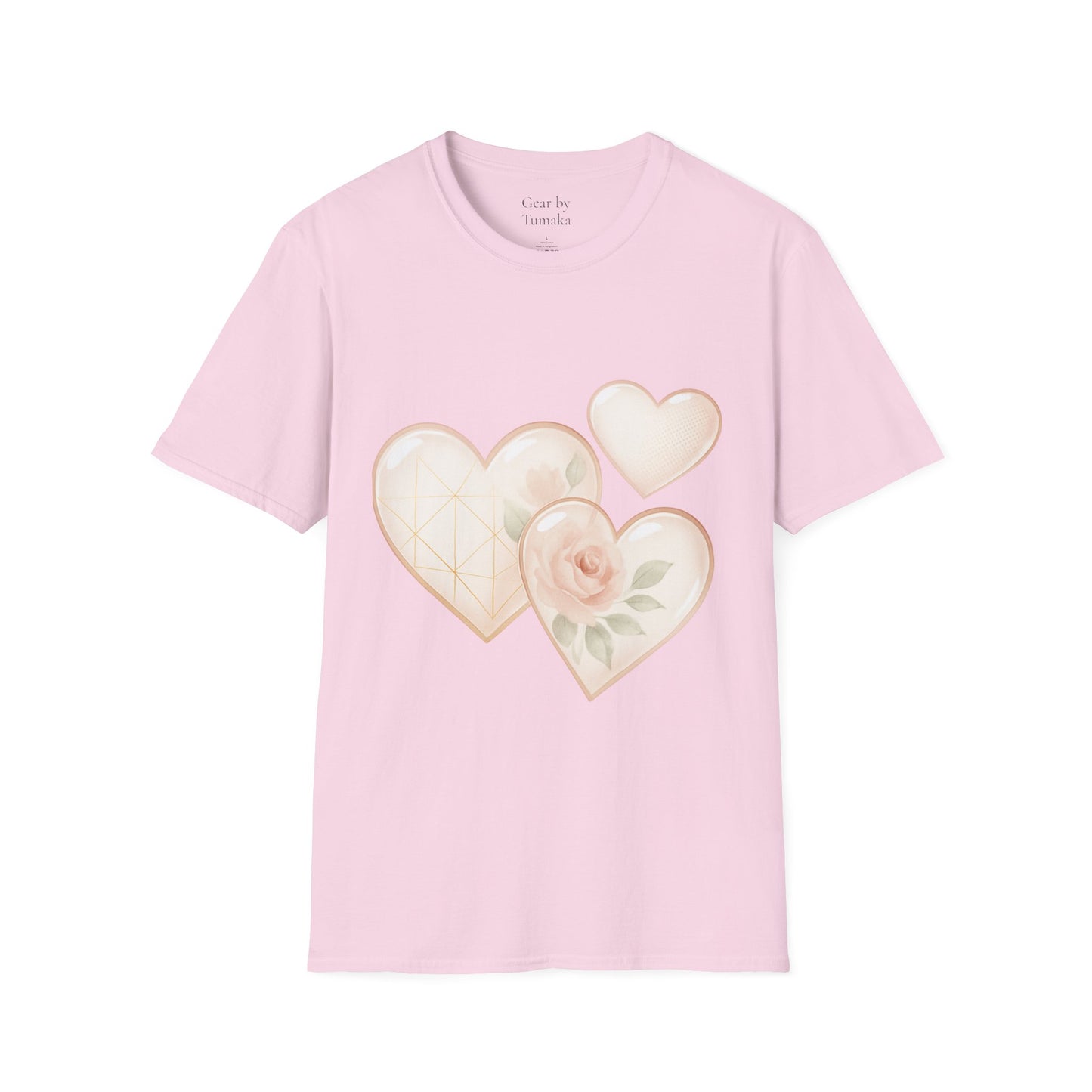 - “Watercolor Hearts & Rose” Tee – A wearable daydream