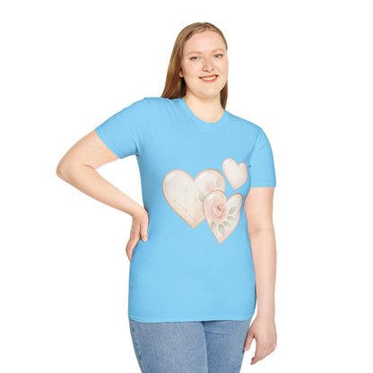 - “Watercolor Hearts & Rose” Tee – A wearable daydream