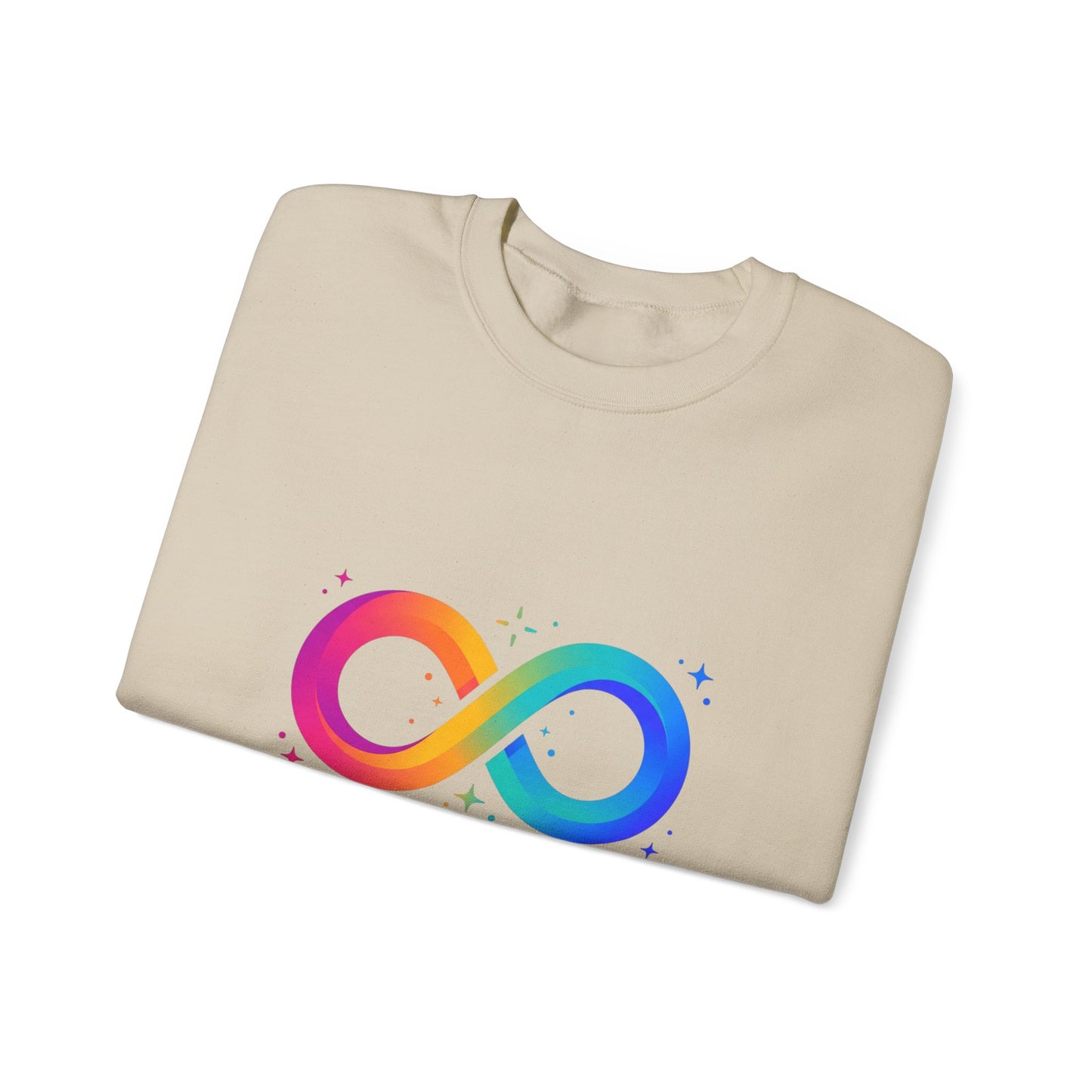 Autistic Authentic & Proud Infinity Logo Sweatshirt | neurodiversity, sensory-friendly
