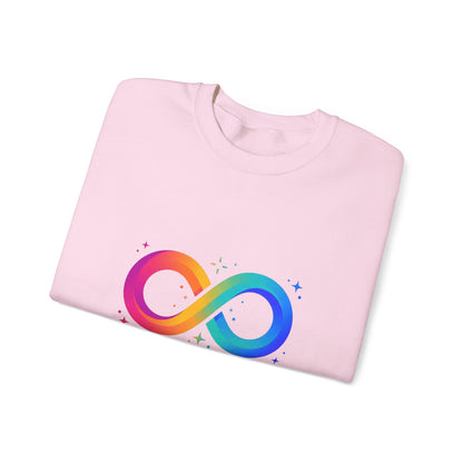 Autistic Authentic & Proud Infinity Logo Sweatshirt | neurodiversity, sensory-friendly