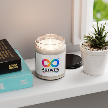 Autistic Authentic & Proud Soy Candle | Neurodiversity, Sensory-Friendly