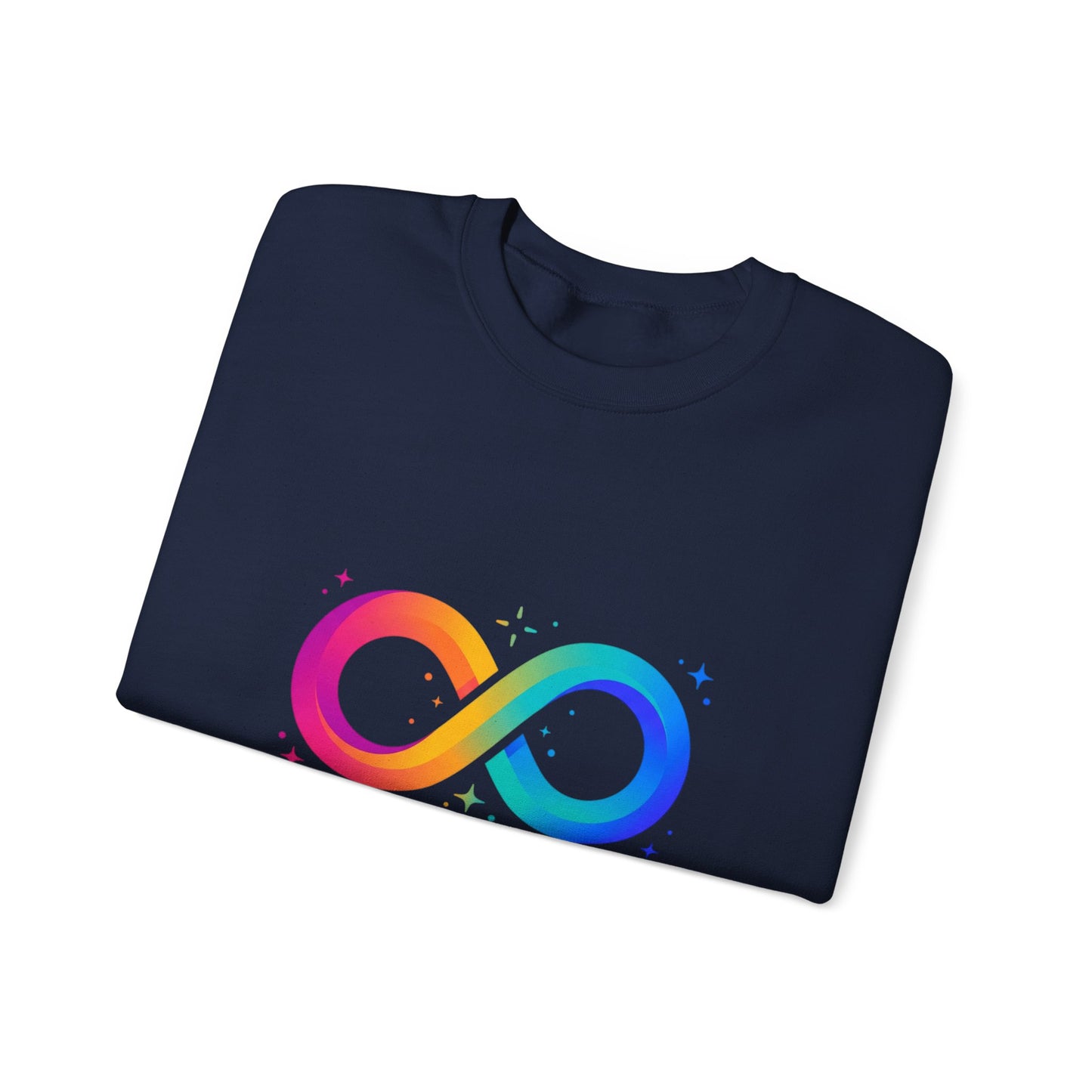 Autistic Authentic & Proud Infinity Logo Sweatshirt | neurodiversity, sensory-friendly