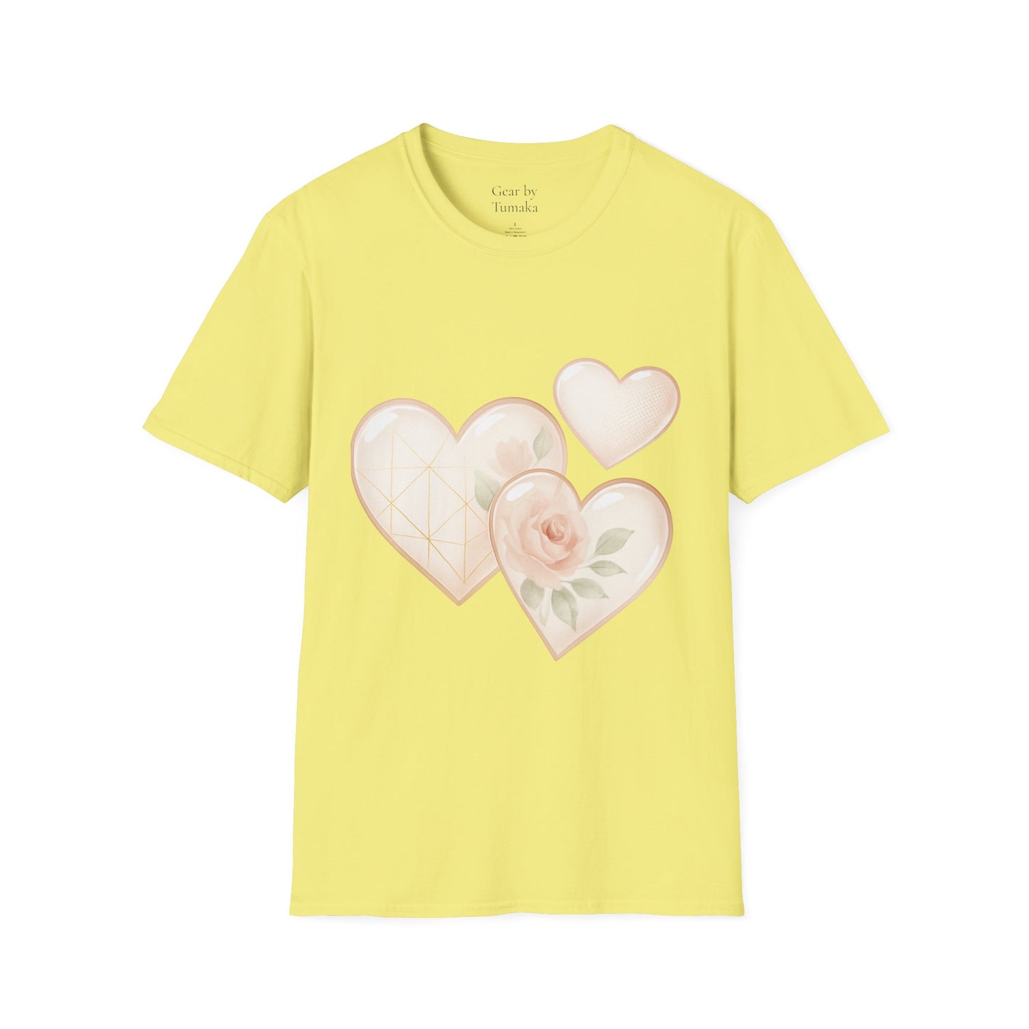 - “Watercolor Hearts & Rose” Tee – A wearable daydream