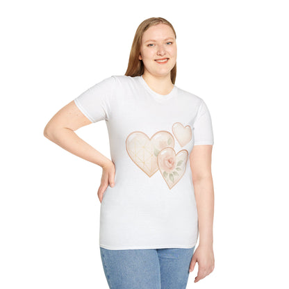 - “Watercolor Hearts & Rose” Tee – A wearable daydream