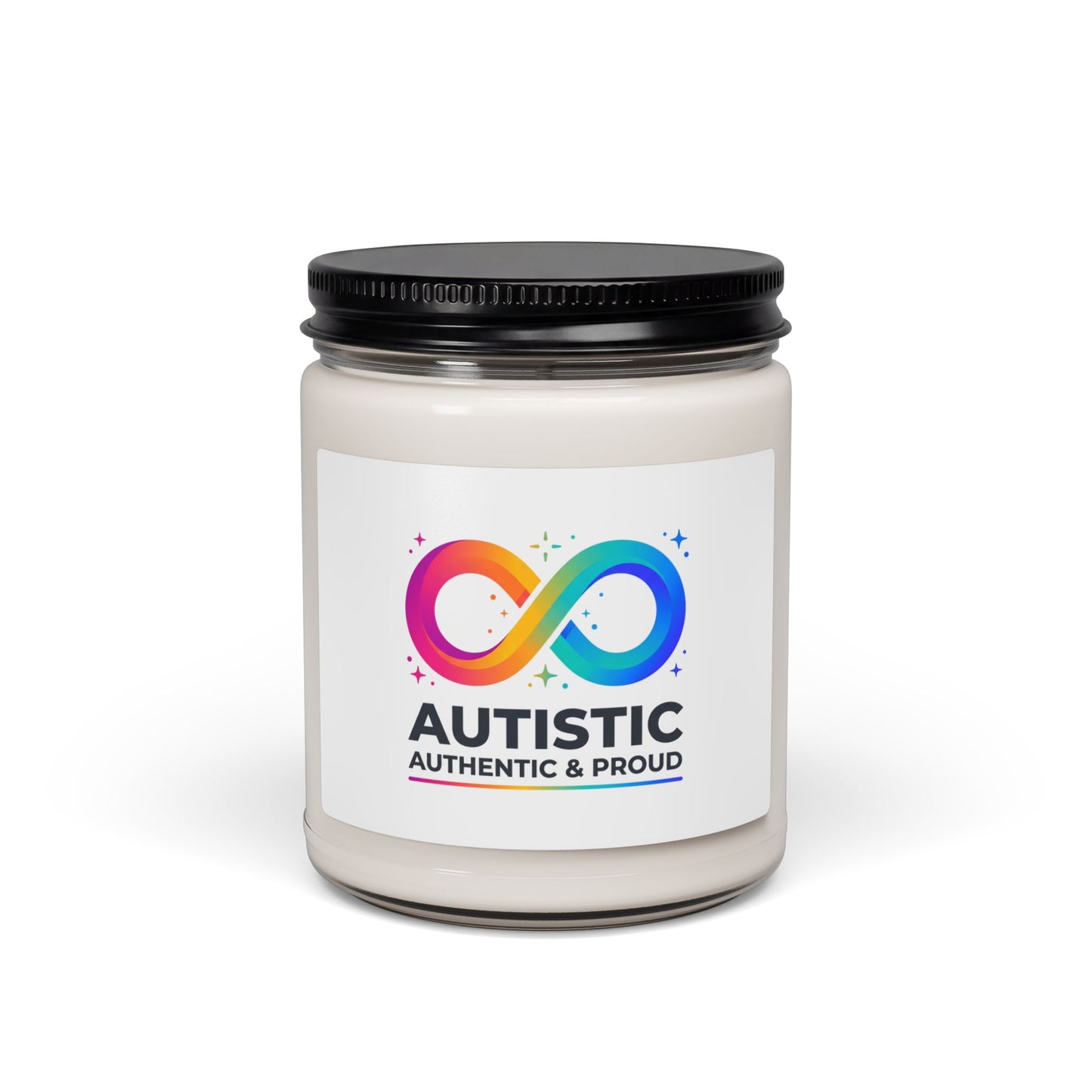 Autistic Authentic & Proud Soy Candle | Neurodiversity, Sensory-Friendly