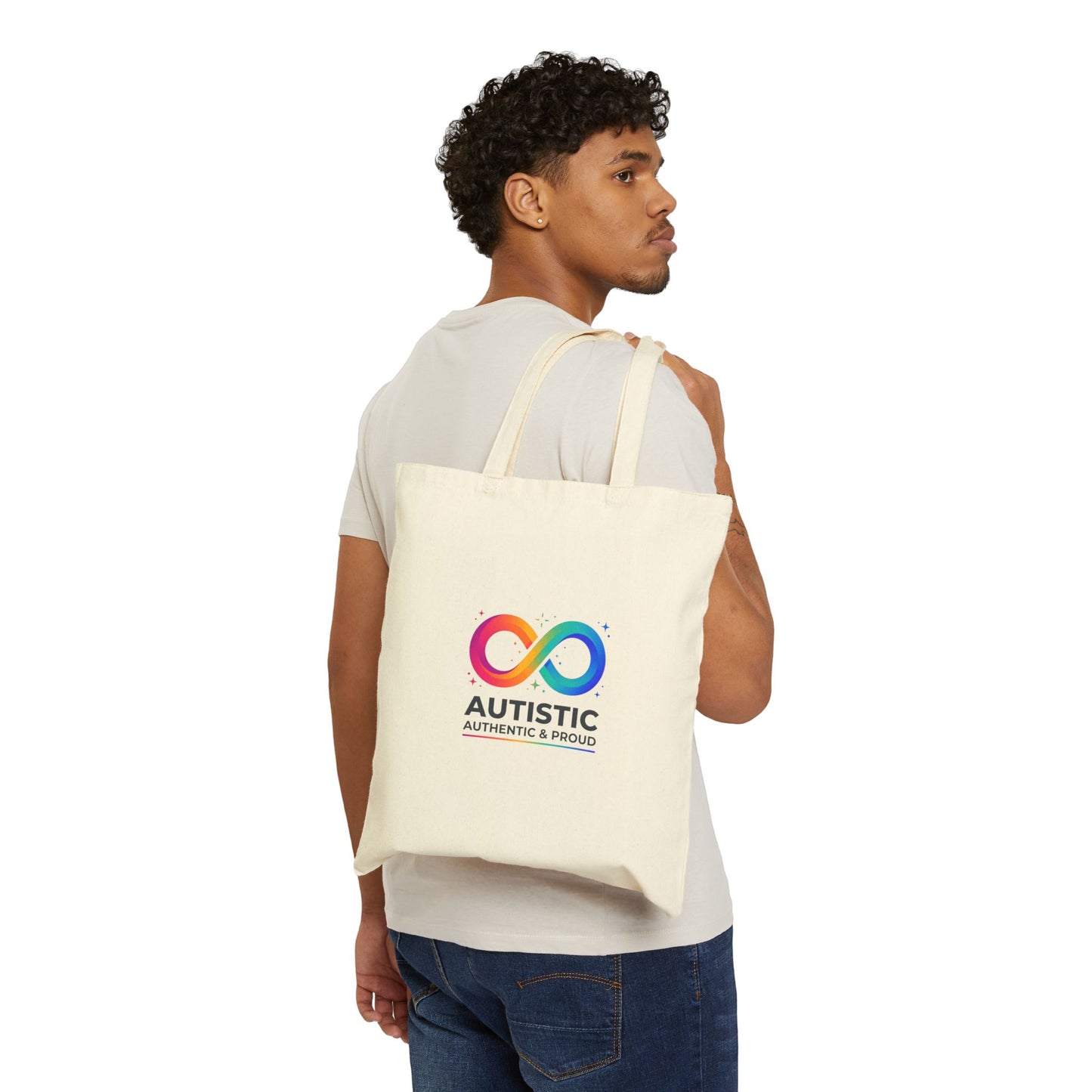 Autistic Pride Infinity Logo Tote | Neurodiversity, Affirming Identity
